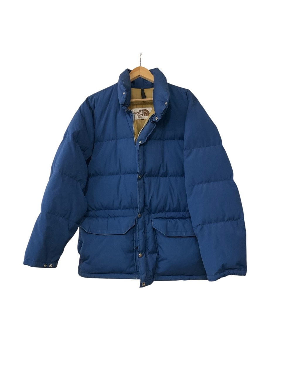 Vintage 70s North Face Blue Puffer Down Jacket L